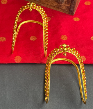 The Sahiti Silver Kemp Bridal Armlet or Vanki - Single