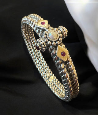 The Lokya Silver 2 tier Golusu Kada- Single (Oxidised/Size /2.2/2.4/2.6/2.8)