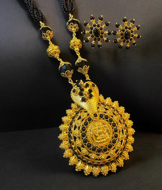 The Saurabhi Silver Black Pathak Jomaale Necklace