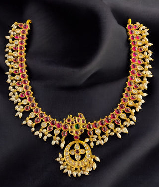 The Mayukhi Addige Silver Pearl Necklace