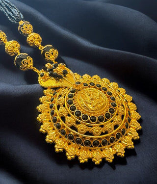 The Saurabhi Silver Black Pathak Jomaale Necklace