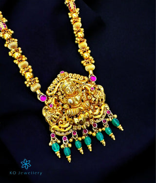 The Vinisha Silver Lakshmi Nakkasi Necklace