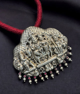 The Sharva Silver Deity Necklace