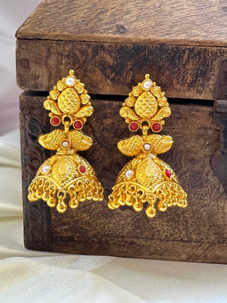 The Roshni Silver Jhumki