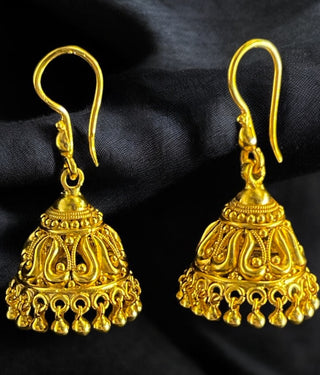The Ahan Silver Hook Jhumka