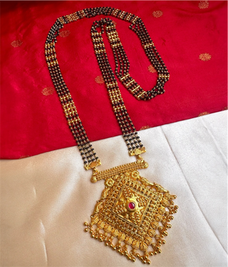 The Indusha Silver Mangalsutra Necklace