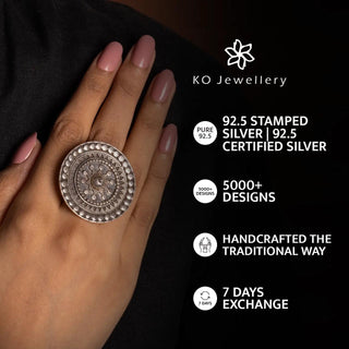 The Dyuti Silver Paisley Necklace