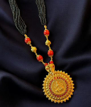 The Manyata Silver Coral Pathak Jomaale Necklace