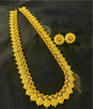 The Aashita Antique Silver Kasumala Coin Necklace/Waistbelt