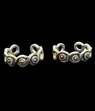 The Shrija Silver Marcasite Toe-Rings