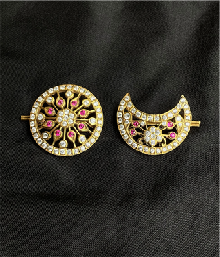 The Navistha SuryaChandra Silver Bridal HairPin