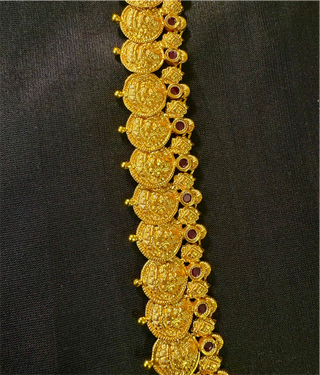 The Aashita Antique Silver Kasumala Coin Necklace/Waistbelt