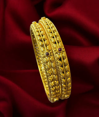 The Mohita Silver Filigree Kangan Bangle-Single (Size /2.2/2.4/2.6/2.8)