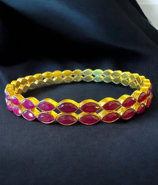 The Alaktha Silver Kemp Bangle-Single (Size/2.2/2.4/2.6/2.8)