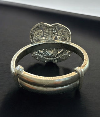 The Kadambari Silver Lakshmi Adjustable Finger Ring