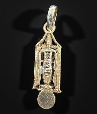 The Madhava Silver Venkateshwara Kemp Pendant (Oxidised)
