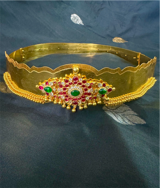 The Kalyani Silver Bridal Oddiyanam/Waist belt
