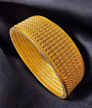 The Mridula Silver Filigree Bangle- Single (Size/2.2/ 2.4/2.6/2.8)