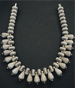 The Oorja Silver Beads Necklace