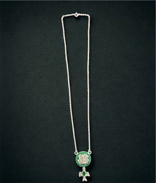 The Padmapriya Silver Lakshmi Necklace
