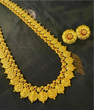 The Aashita Antique Silver Kasumala Coin Necklace/Waistbelt