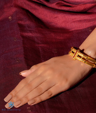 The Kumud Silver Coorgi Bracelet-Single (Two layers Size /2.2/2.4/2.6/2.8)