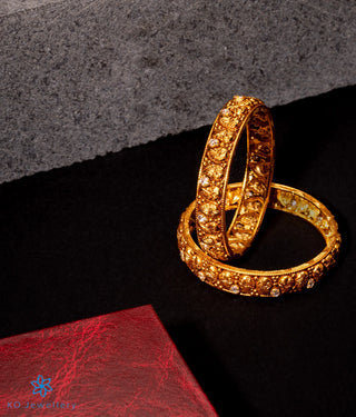 The Mayuri Silver Peacock Bangle-Single (Size/2.4)