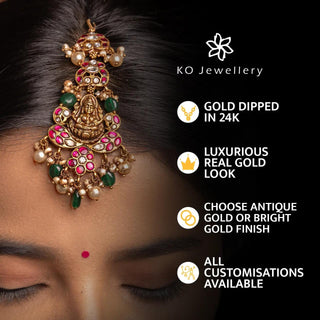 The Roya Silver Kundan Earrings