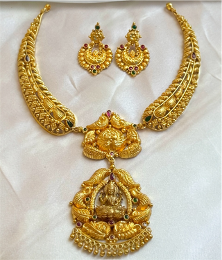 The Akshara Silver Lakshmi Kanti Necklace