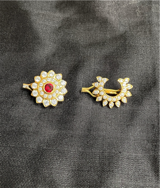 The Kritanshi SuryaChandra Silver Bridal HairPin