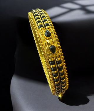 The Manvita Silver Karimani Bale Bangle-Single (Size /2.2/2.4/2.6/2.8)