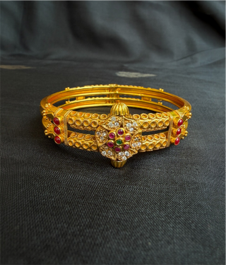 The Nyra Silver Coorgi 2 layer Bracelet-Single (Size 2.2/2.4/2.6/2.8)