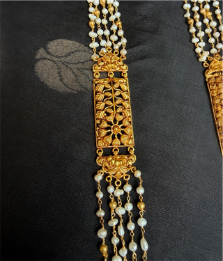 The Muktadhara Silver Heirloom Layered Pearl Necklace