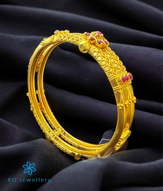 The Kaalki Silver Coorgi 2 layer Bracelet-Single (Size 2.2/2.4/2.6/2.8)