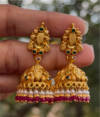 The Sarika Silver Jhumki