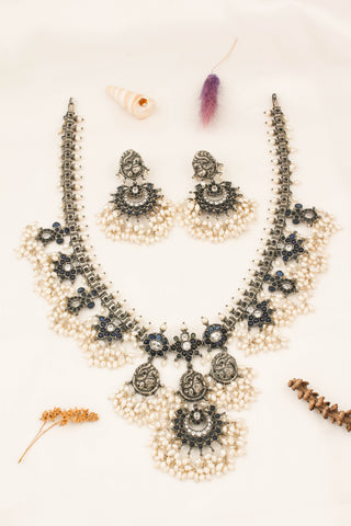 The Marala Silver Guttapusalu Necklace