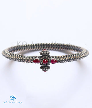The Classic Golusu Antique Silver Openable Bracelet- Single (Oxidised/Size/2.2/2.4/2.6/2.8)