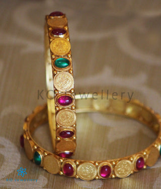 The Paramaa Silver Coin Bangle-Single  (Size/2.2/2.4/2.6/2.8)