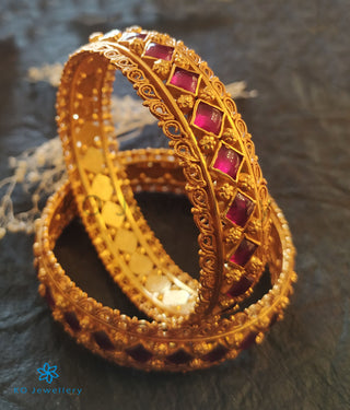 The Advaita Silver Kemp Bangle - Single - (Size 2.2/2.4/2.6/2.8)