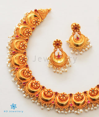 The Mahika Silver Necklace (Red)