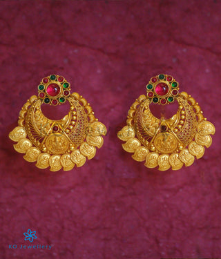 The Dhriti  Silver Chand-Bali Earrings
