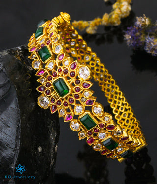 The Ahalya Silver Bracelet (Red/Green/Size 2.2/2.4/2.6/2.8)