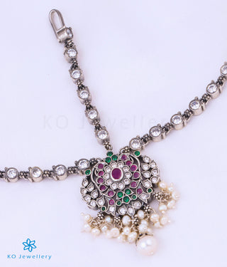 The Ihita Silver Kemp Maang Tikka