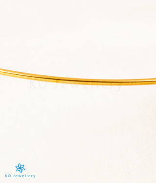 The Nitya Silver Kempu Necklace (Thin Chain)