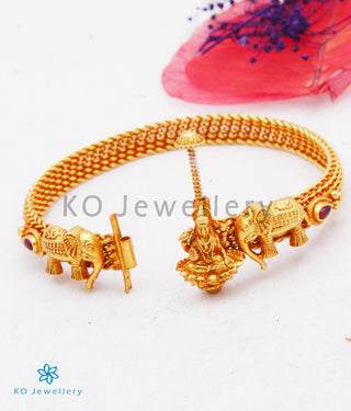 The Gajalakshmi Silver  Bracelet-Single (Size 2.2/2.4/2.6/2.8)