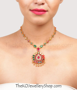 Bridal collection gold dipped  silver necklace for women shop online