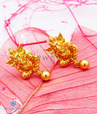 The Mandaka Silver Ganesha Ear-studs