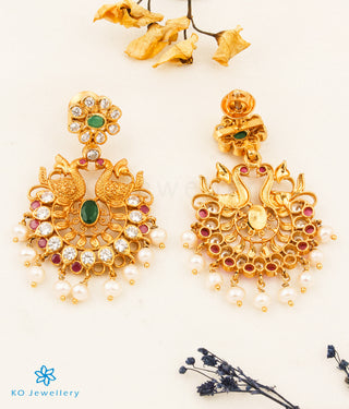 The Prasiddh Silver Peacock Guttapusalu Necklace