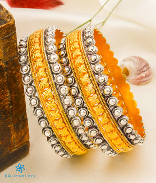 The Vilasa Silver Bangle-Single (Size 2.2/2.4/2.6/2.8/Two-tone)