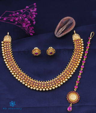 The Padmavat Bridal Set (Necklace,Earrings & Maang Tikka)